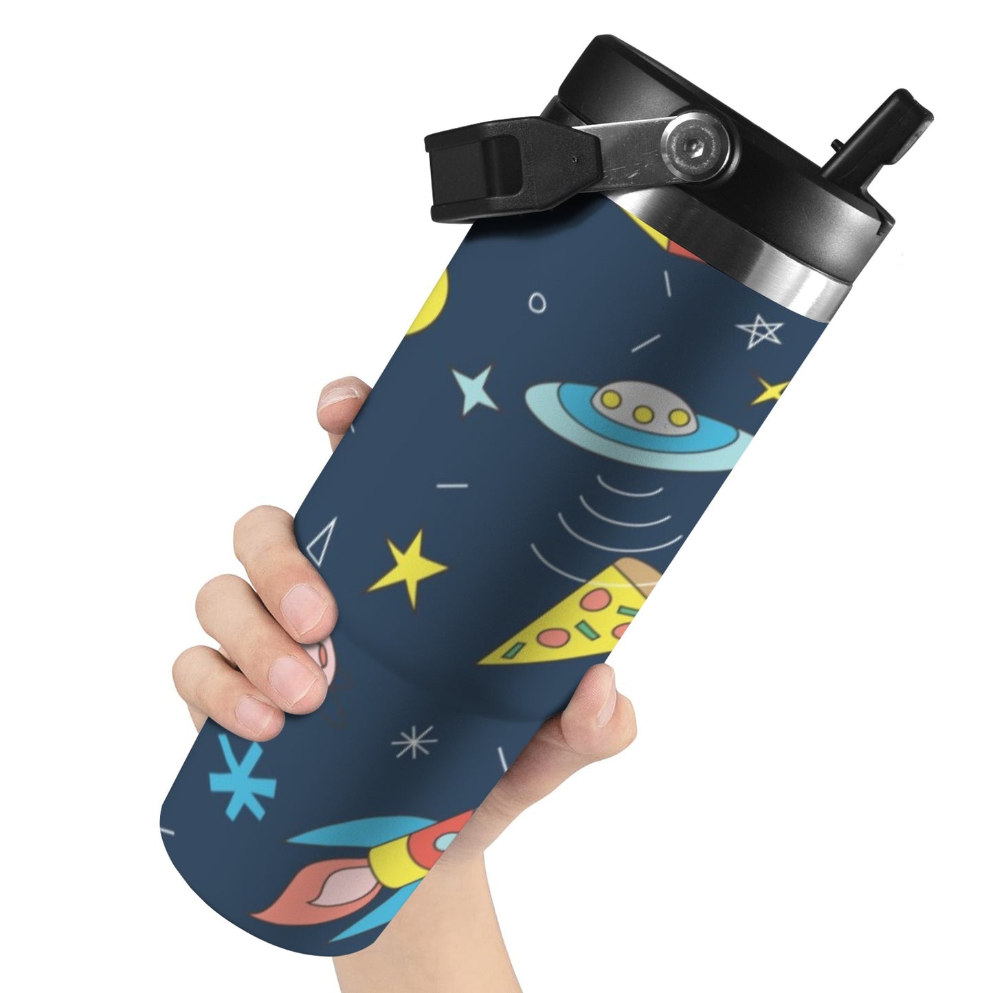 Alien UFO - 30oz Tumbler with Top Handle