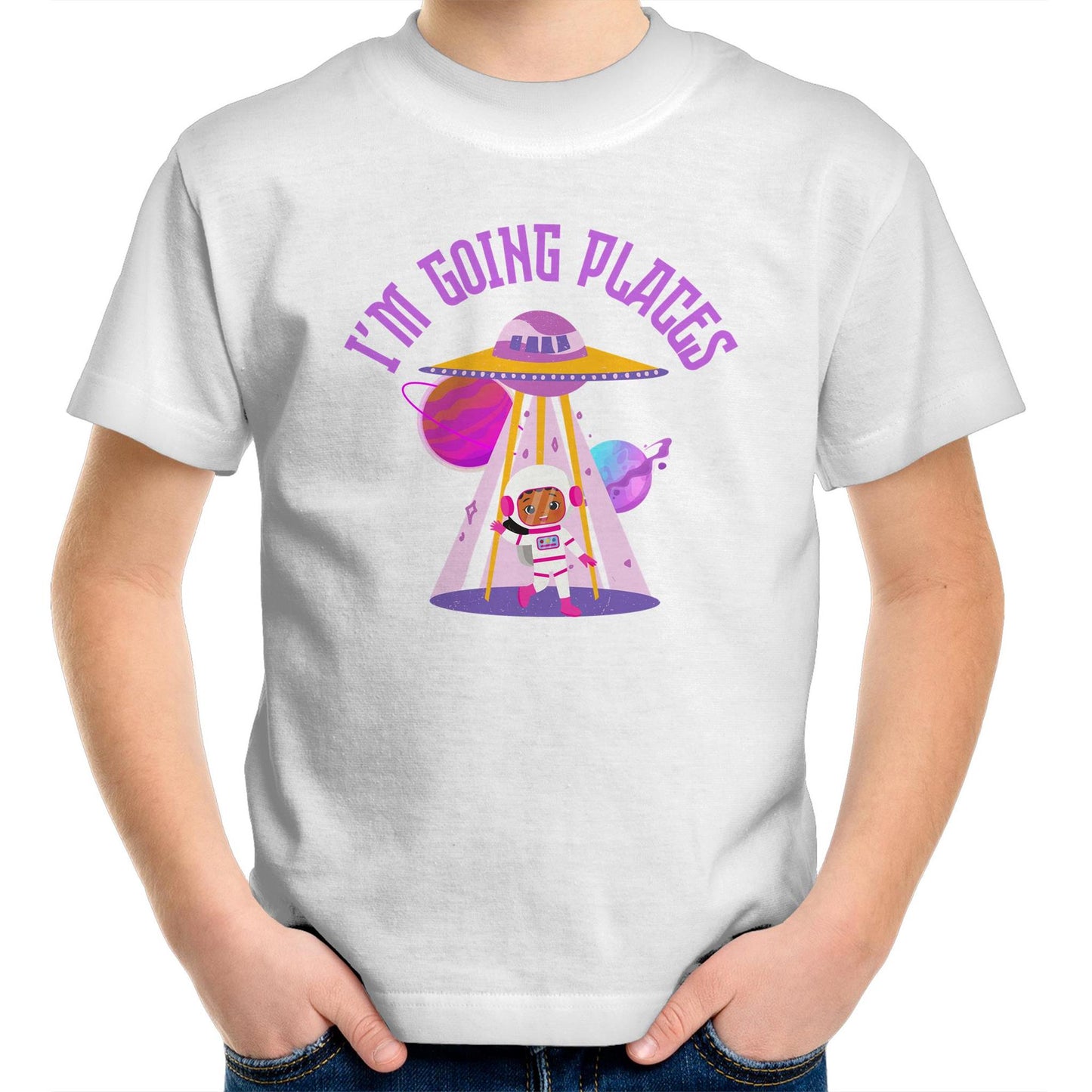 I'm Going Places, Space - Kids Youth T-Shirt