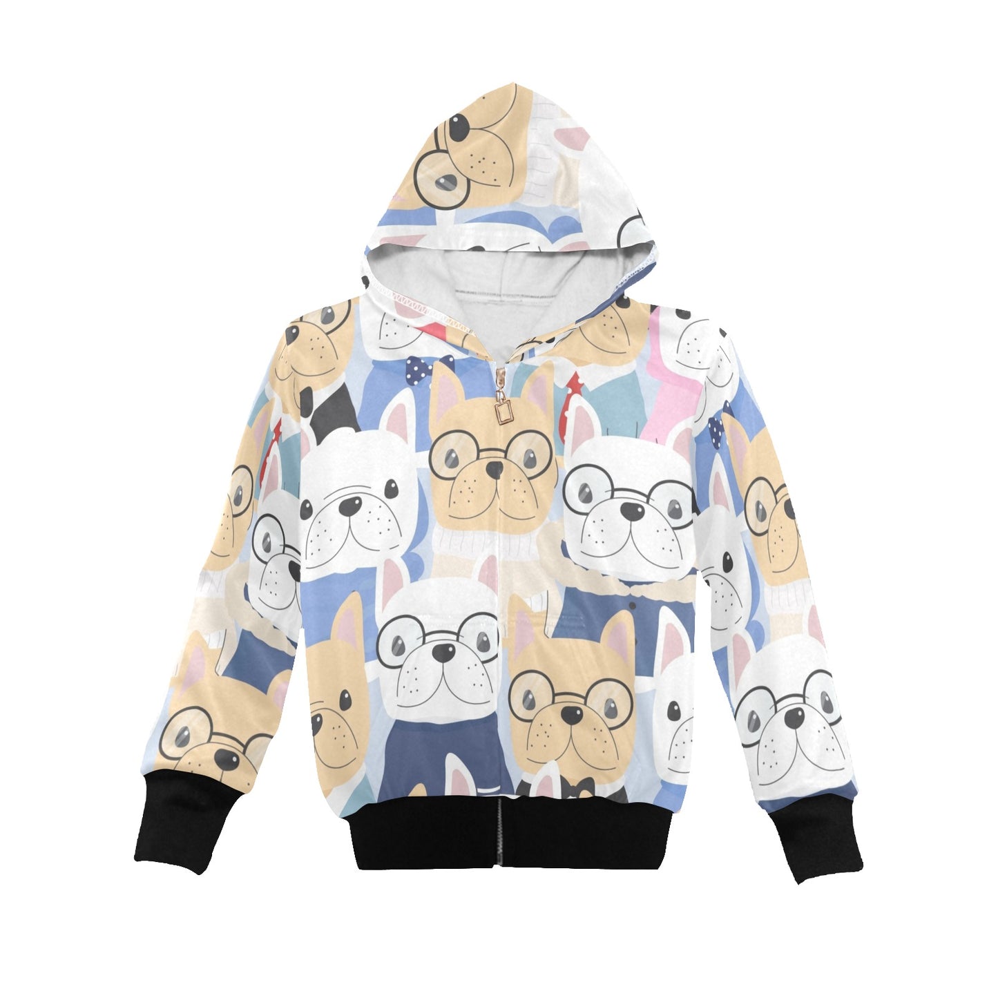 Dog Crowd - Junior Boys Zip Up Hoodie