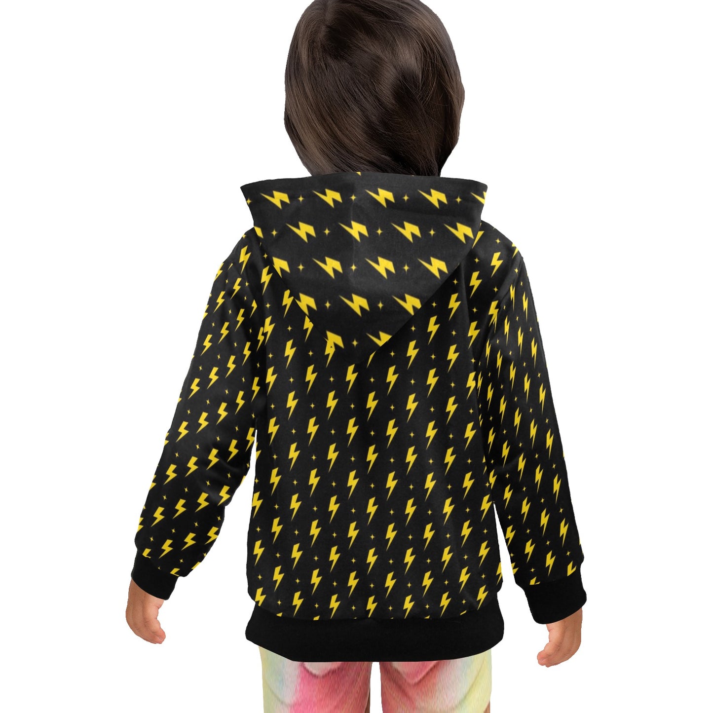 Yellow Lightning - Junior Girls Zip up Hoodie