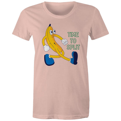 Banana, Time To Split - Womens T-shirt