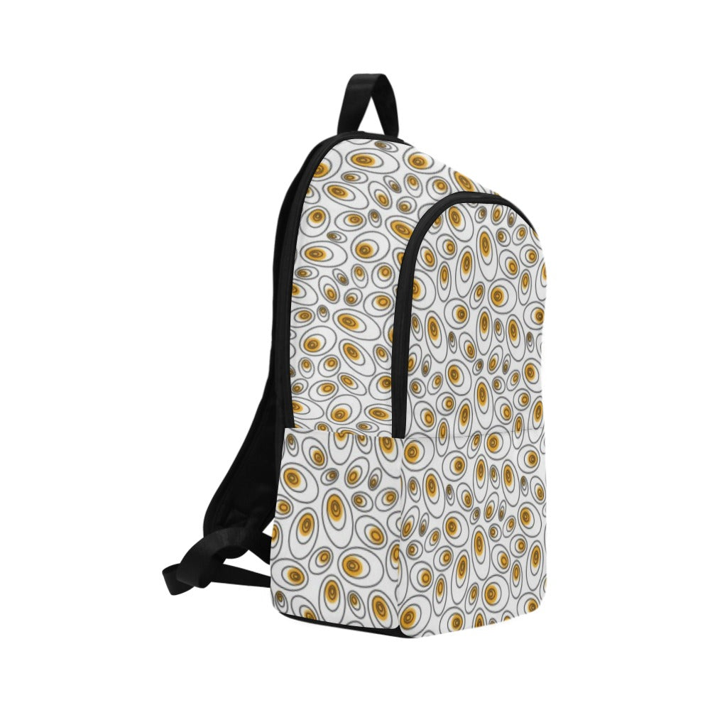 Eggs Abstract - Fabric Backpack for Adult Adult Casual Backpack Food Printed Offshore