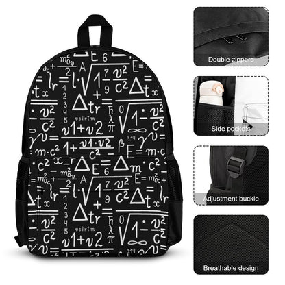 Mathematics - School Backpack Three Piece Set