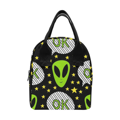 Alien OK - Lunch Bag Lunch Bag Printed Offshore Sci Fi