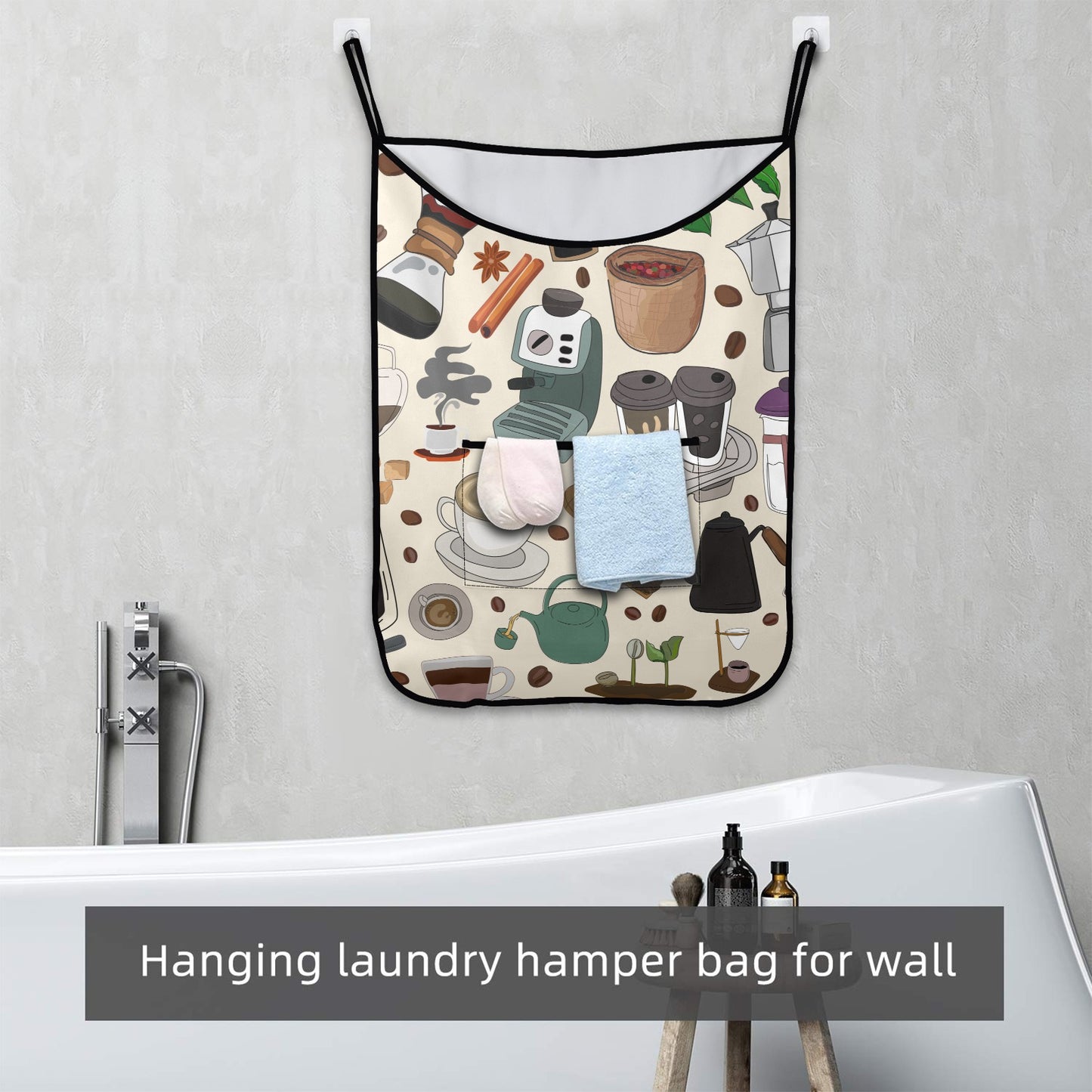 All The Coffee - Hanging Laundry Bag