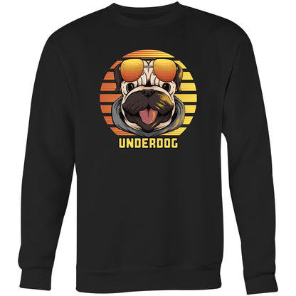 Underdog - Crew Sweatshirt Black Sweatshirt animal