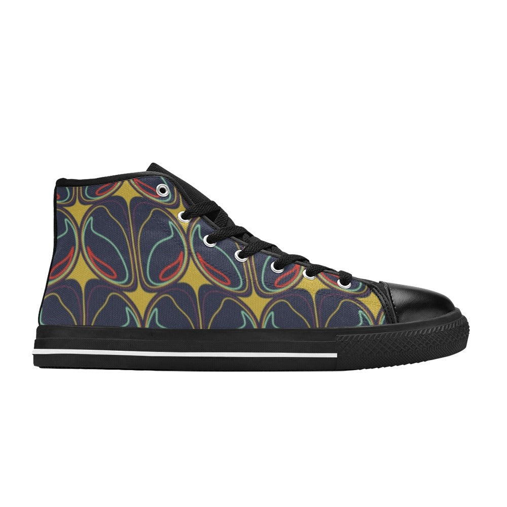 Layered - Women's High Top Canvas Shoes