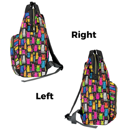 Colourful Cats - Multifunction Backpack