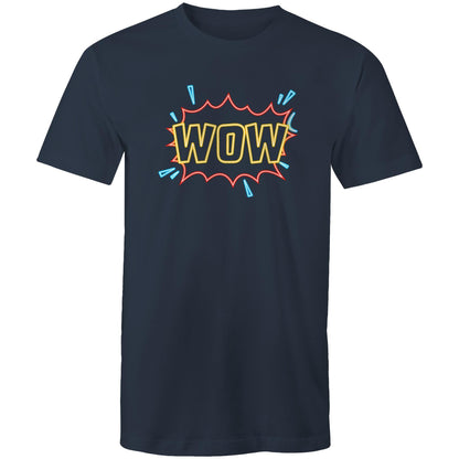 Wow, Comic Book - Mens T-Shirt Navy Mens T-shirt comic