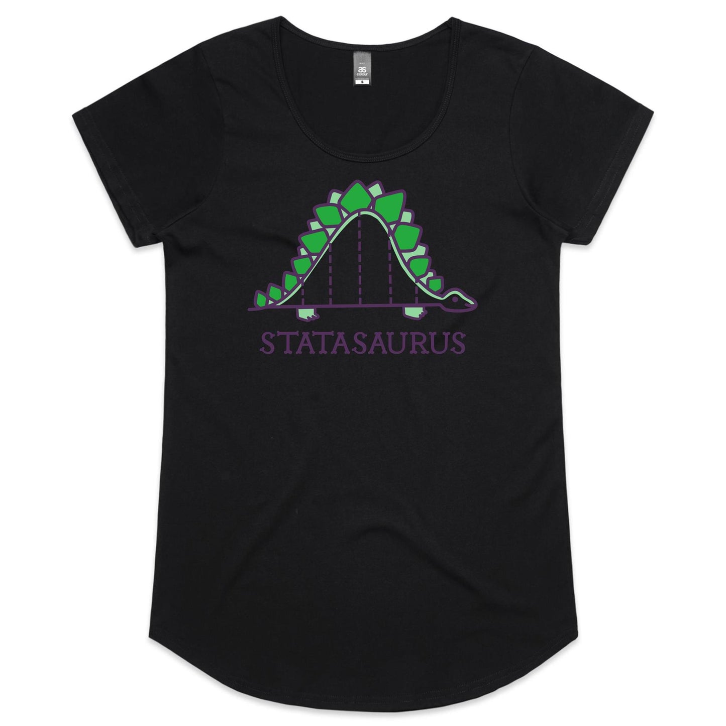 Statasaurus, Maths Dinosaur - Womens Scoop Neck T-Shirt