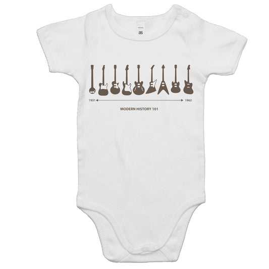 Guitar Timeline - Baby Bodysuit