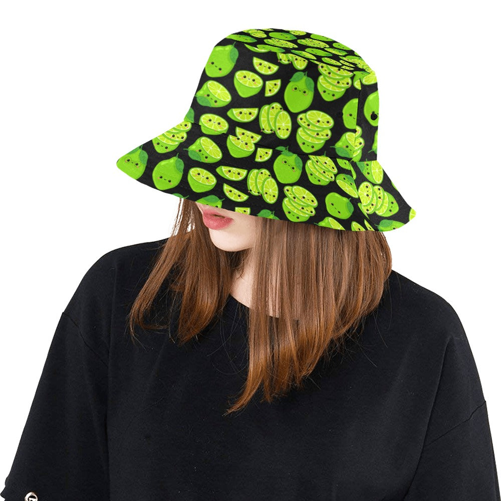 Cute Limes - Womens Bucket Hat Womens Bucket Hat Food Printed Offshore