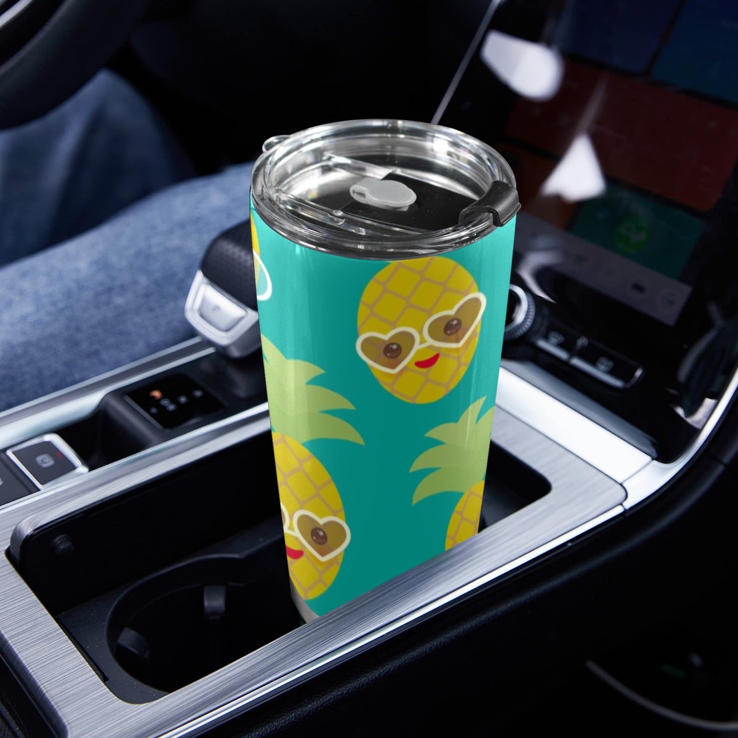 Pineapples With Glasses - 20oz Travel Mug / Tumbler