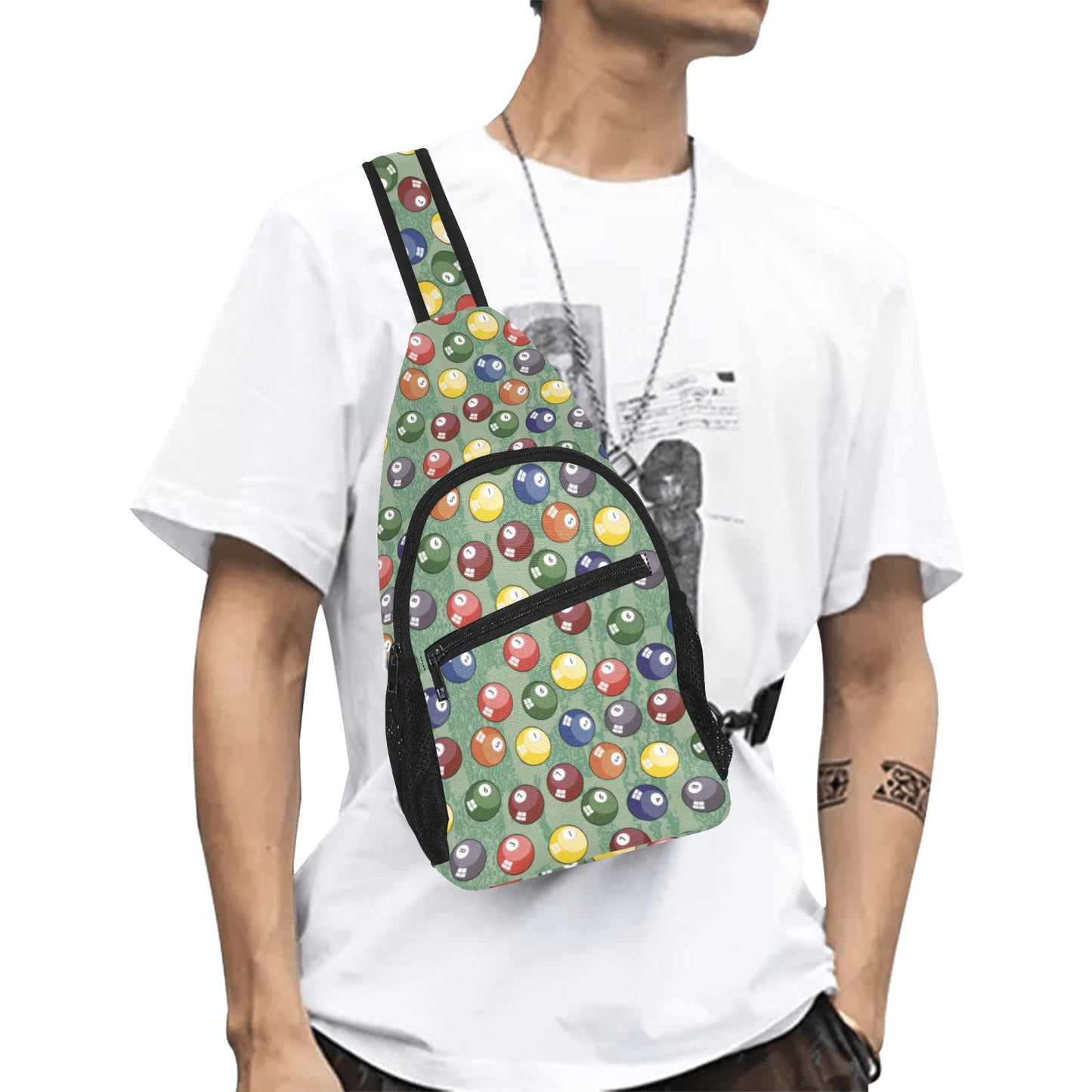 Pool Balls - Chest Bag With Full Print