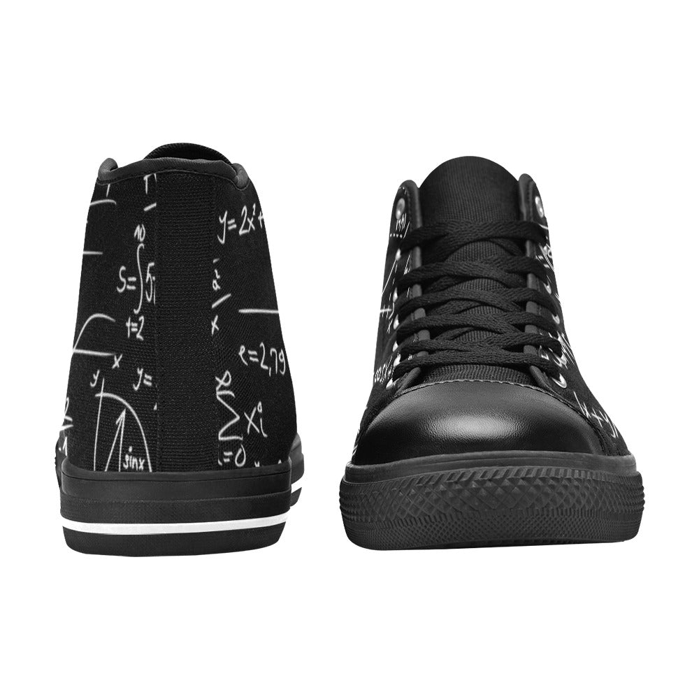 Equations - Kids High Top Canvas Shoes