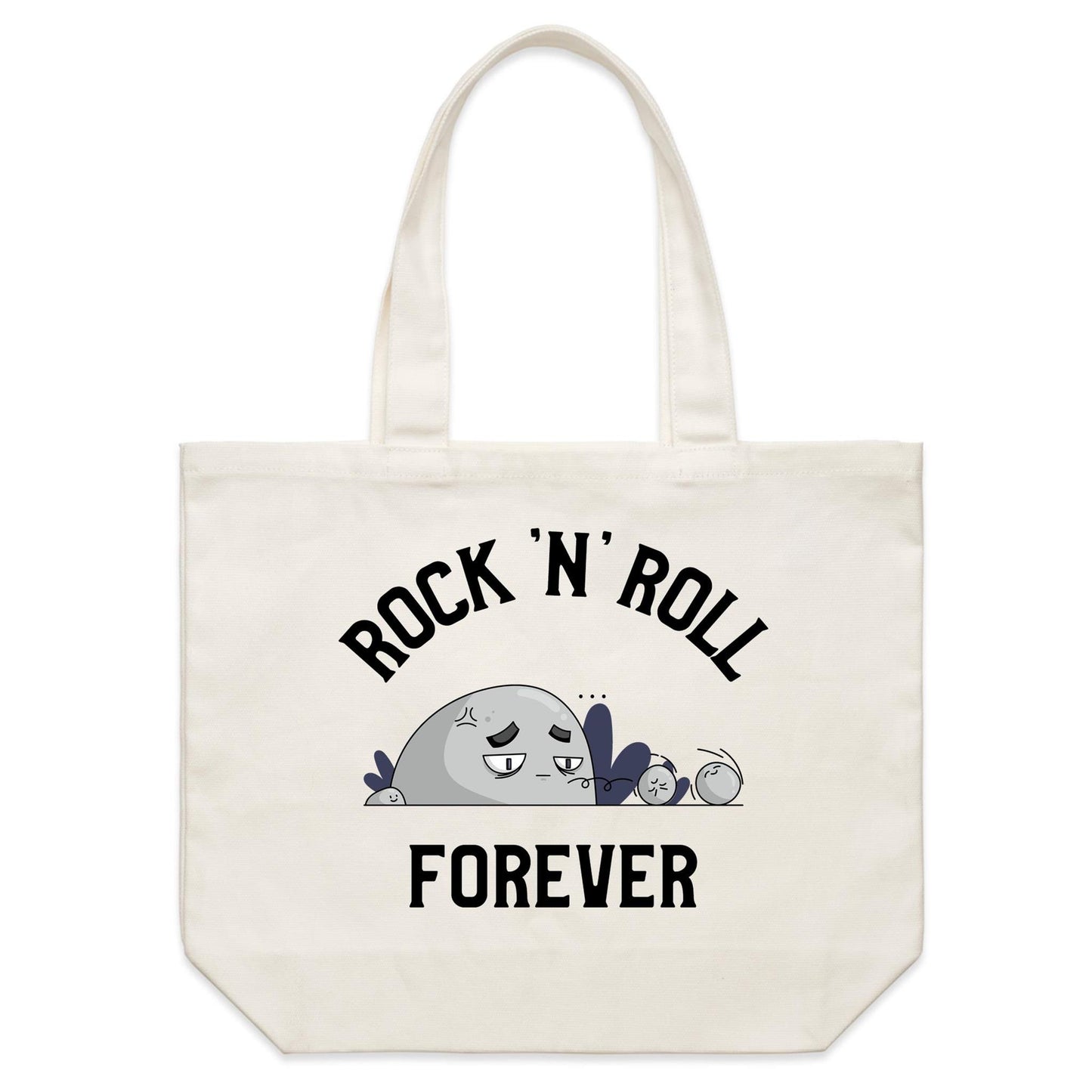 Rock 'N' Roll Forever - Shoulder Canvas Tote Bag Default Title Shoulder Tote Bag Music