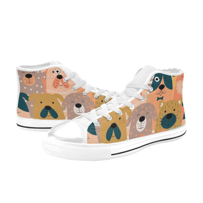 Lots Of Dogs - Women's High Top Canvas Shoes