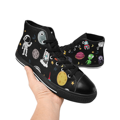 Kids Space - Men's High Top Canvas Shoes