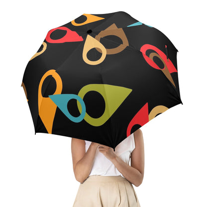 Where Am I - Semi-Automatic Foldable Umbrella Semi-Automatic Foldable Umbrella Printed Offshore