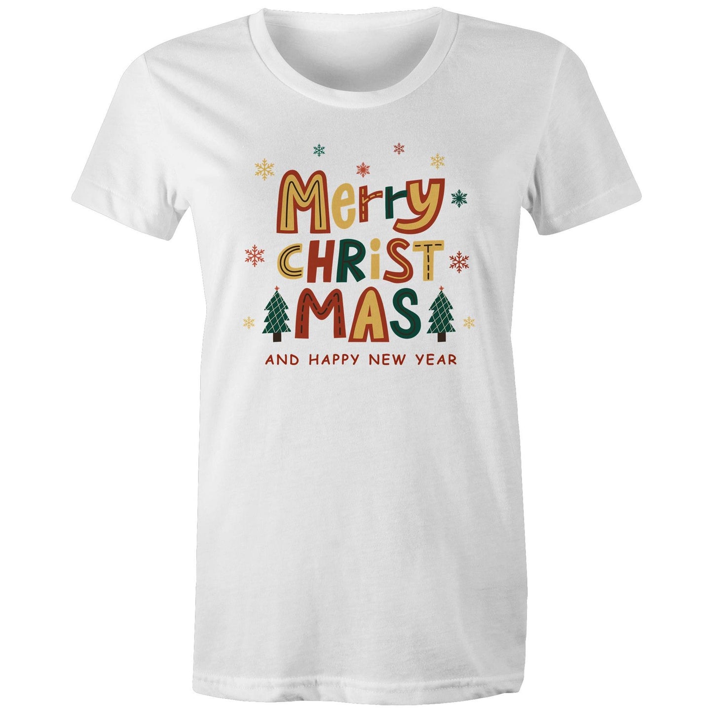 Merry Christmas And Happy New Year - Womens T-shirt