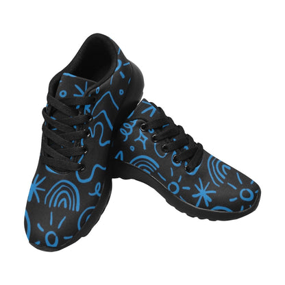 Blue Squiggle - Kids Sneakers