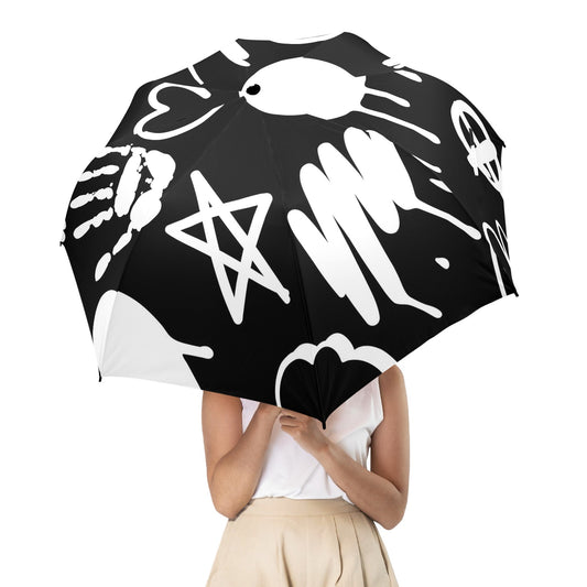 Bold Graffiti - Semi-Automatic Foldable Umbrella