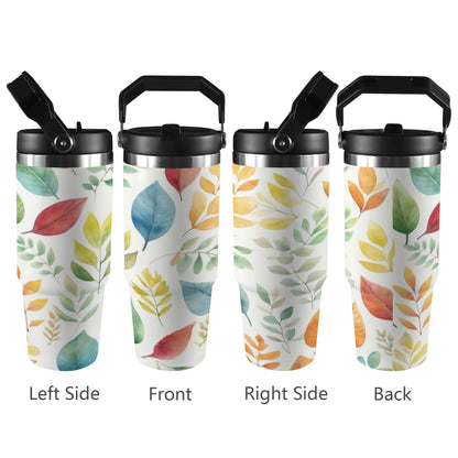 Autumn Leaves - 30oz Tumbler with Top Handle