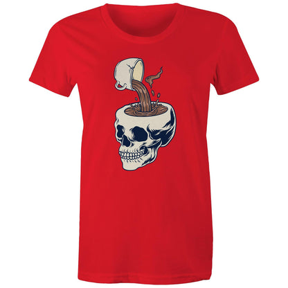 Coffee Skull - Womens T-shirt