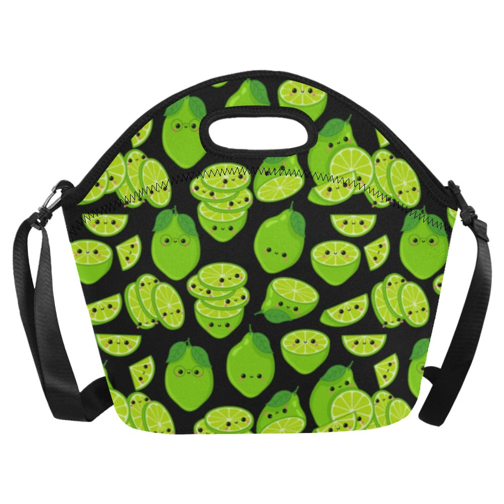 Cute Limes - Neoprene Lunch Bag/Large