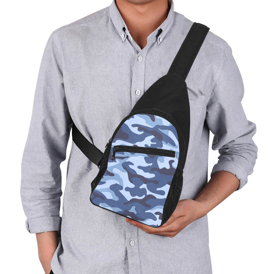 Blue Camouflage - Chest Bag