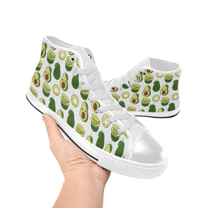 Cute Avocados - Women's High Top Canvas Shoes