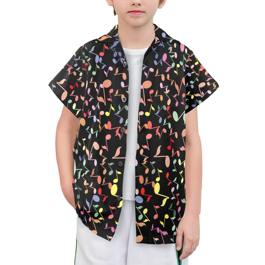 Quavers, Music Notes - Senior Boys Hawaiian Shirt