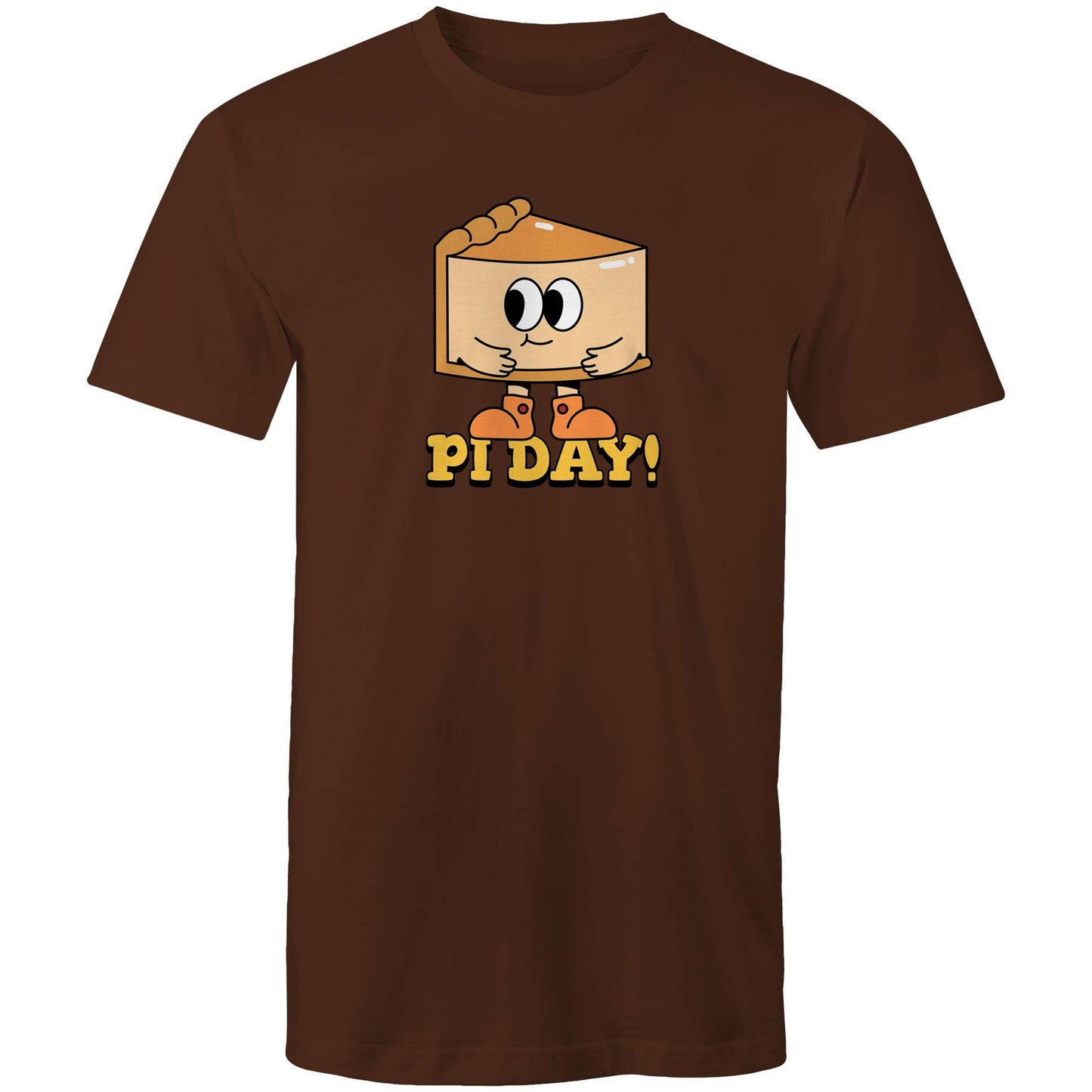 Pi Day - Mens T-Shirt Dark Chocolate Mens T-shirt Printed In Australia Science