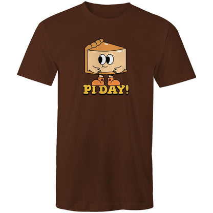 Pi Day - Mens T-Shirt Dark Chocolate Mens T-shirt Printed In Australia Science