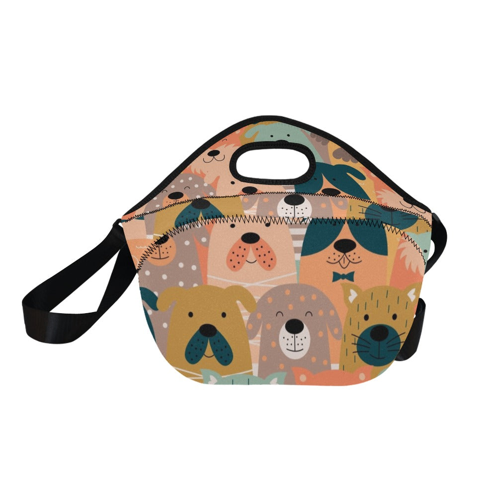 Lots Of Dogs - Neoprene Lunch Bag/Large