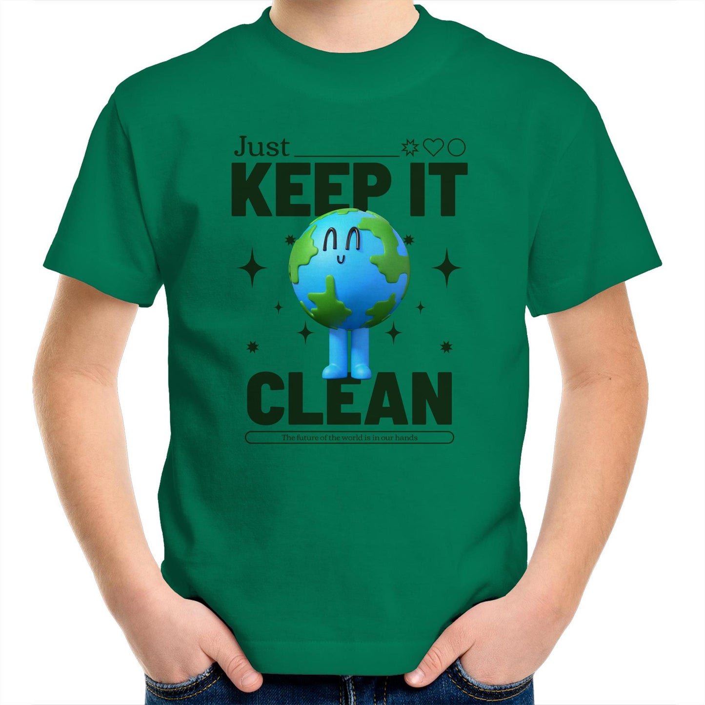 Earth, Just Keep It Clean - Kids Youth T-Shirt