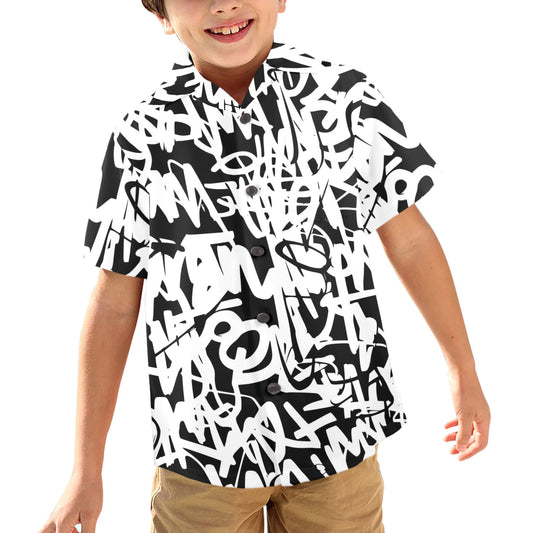 Graffiti - Junior Boys Hawaiian Shirt