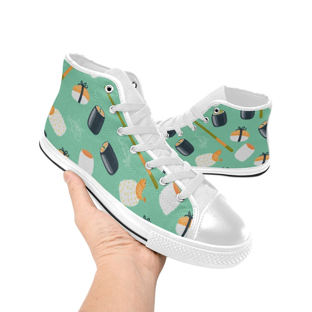 Cute Sushi - Women's High Top Canvas Shoes