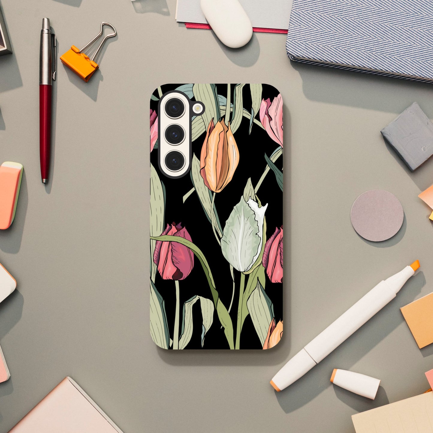 Tulips - Phone Tough Case Galaxy S23 Plus Phone Case