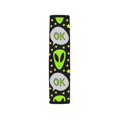 Alien OK - Car Seat Belt Cover 7''x10'' (Pack of 2)