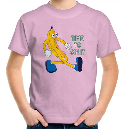 Banana, Time To Split - Kids Youth T-Shirt