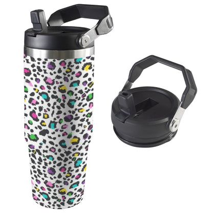 Animal Print In Colour - 30oz Tumbler with Top Handle