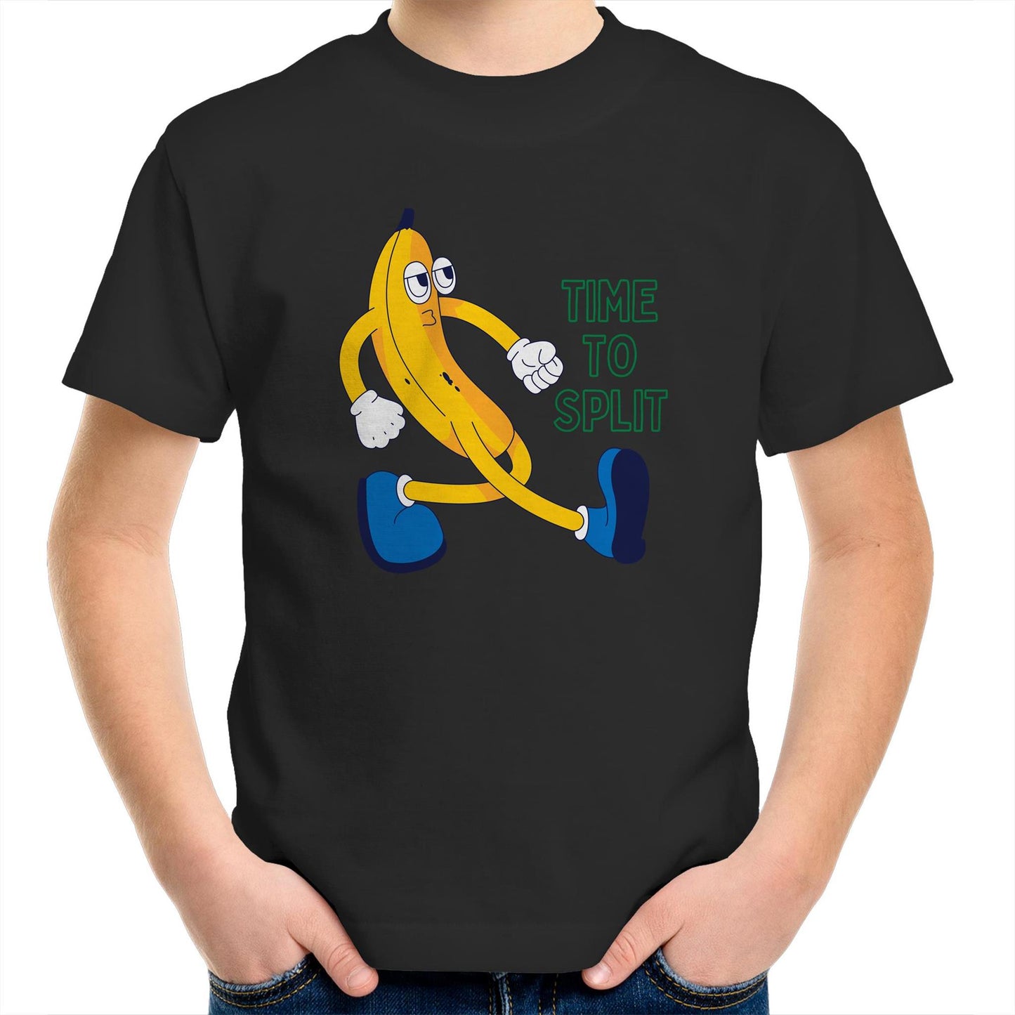 Banana, Time To Split - Kids Youth T-Shirt