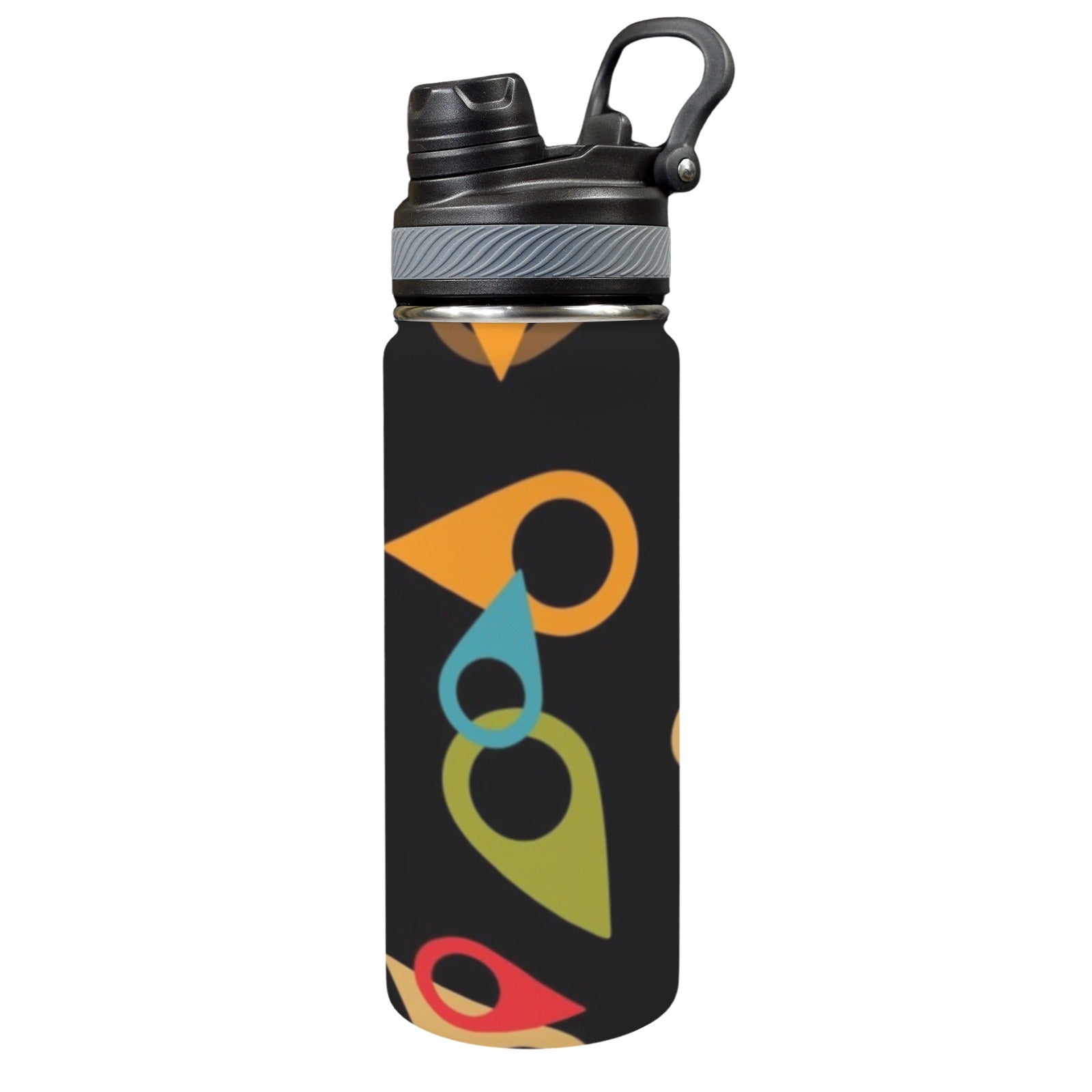 Where Am I - Insulated Water Bottle with Dual-Use Lid (18oz) Insulated Water Bottle with Dual-Use Lid (18oz) Printed Offshore