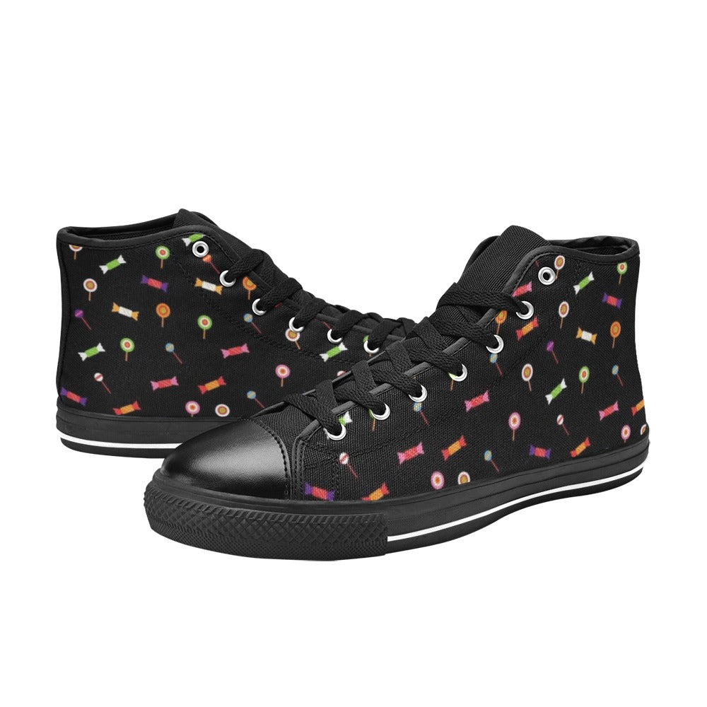 Candy - Men's High Top Canvas Shoes