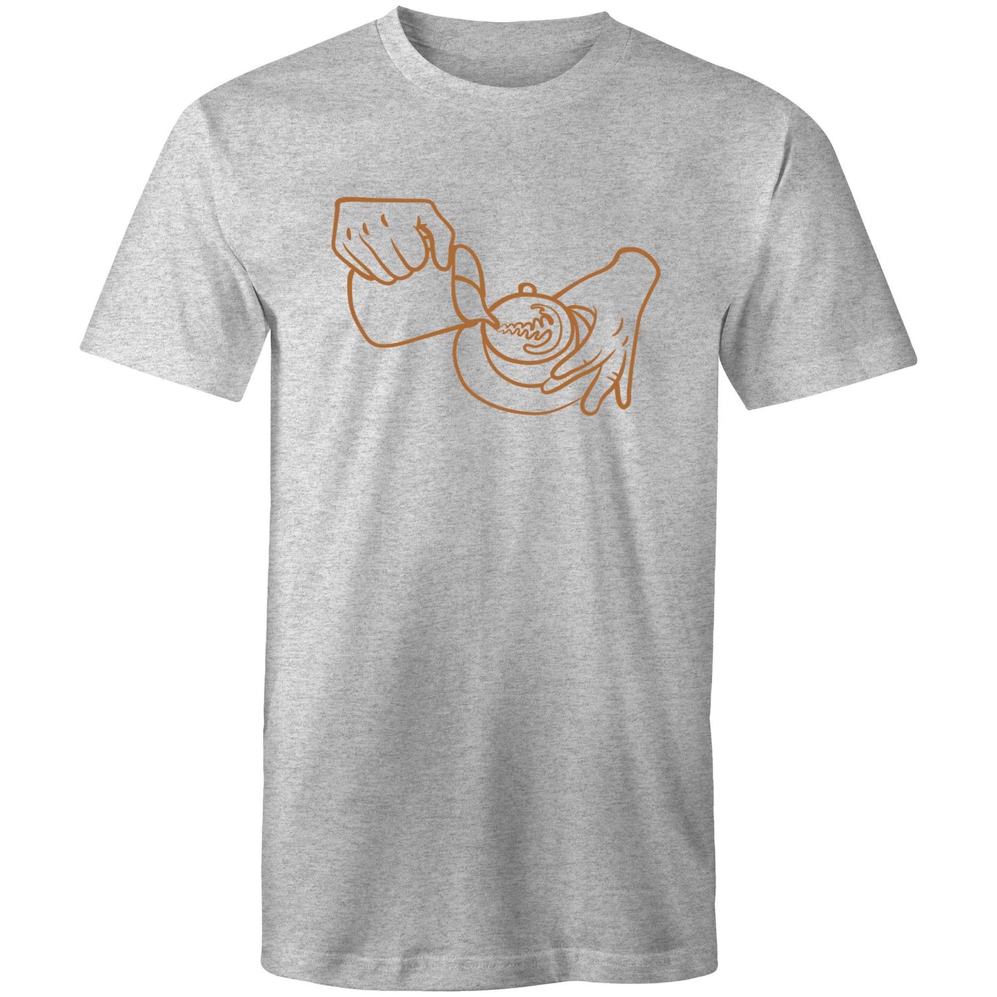 Barista - Mens T-Shirt Grey Marle Mens T-shirt coffee