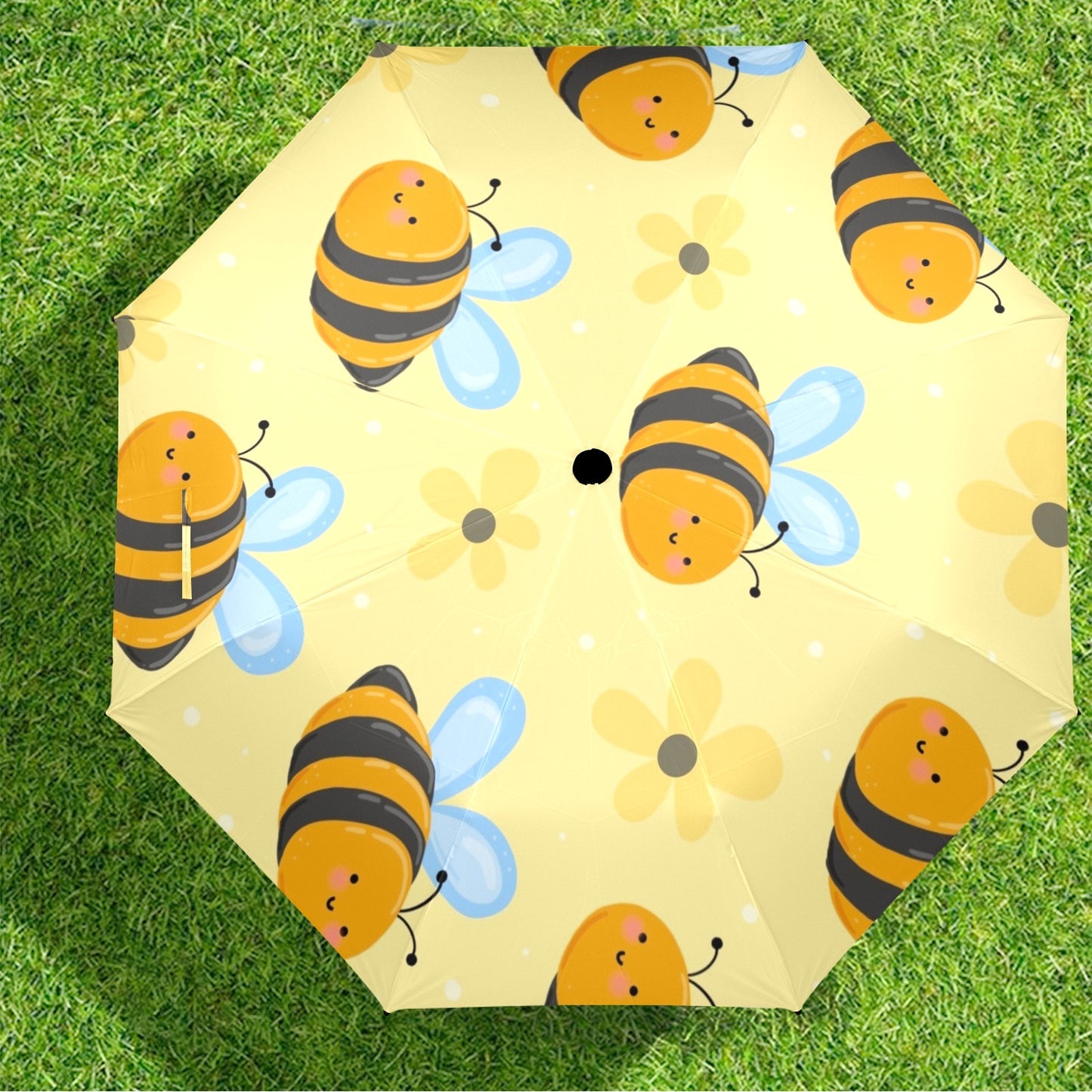 Bright Bees - Semi-Automatic Foldable Umbrella