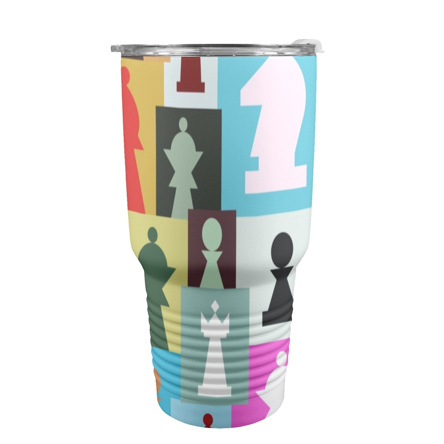 Colourful Chess - 30oz Insulated Stainless Steel Mobile Tumbler