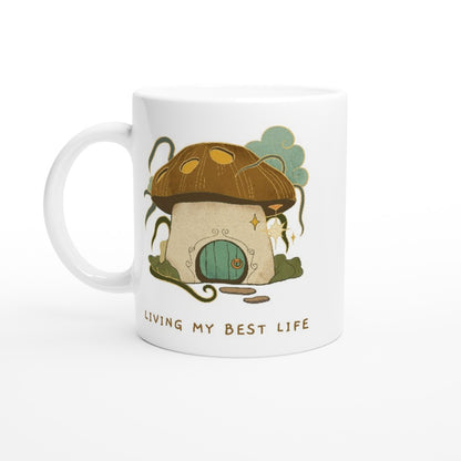 Living My Best Life - White 11oz Ceramic Mug Default Title White 11oz Mug