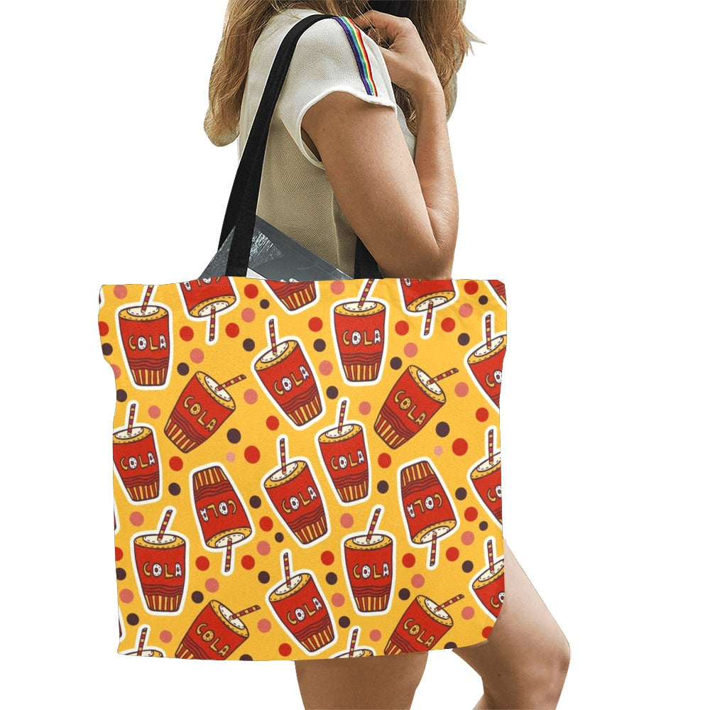 Cola - Full Print Canvas Tote Bag Full Print Canvas Tote Bag